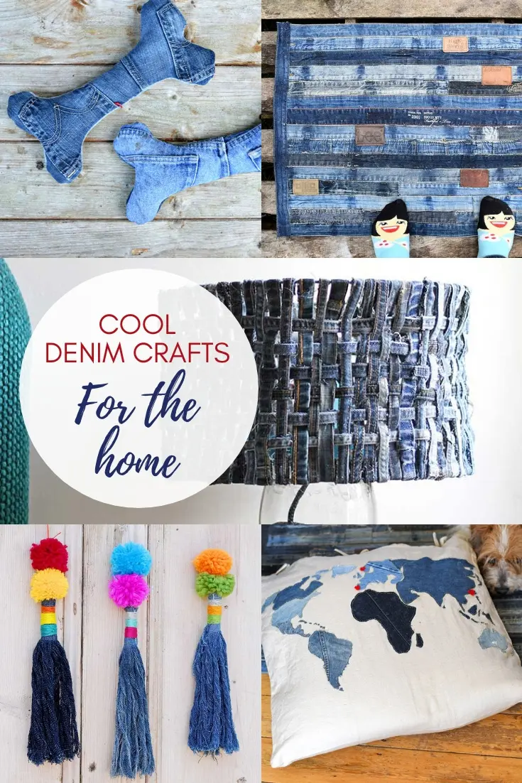 Cool upcycled denim crafts for the home