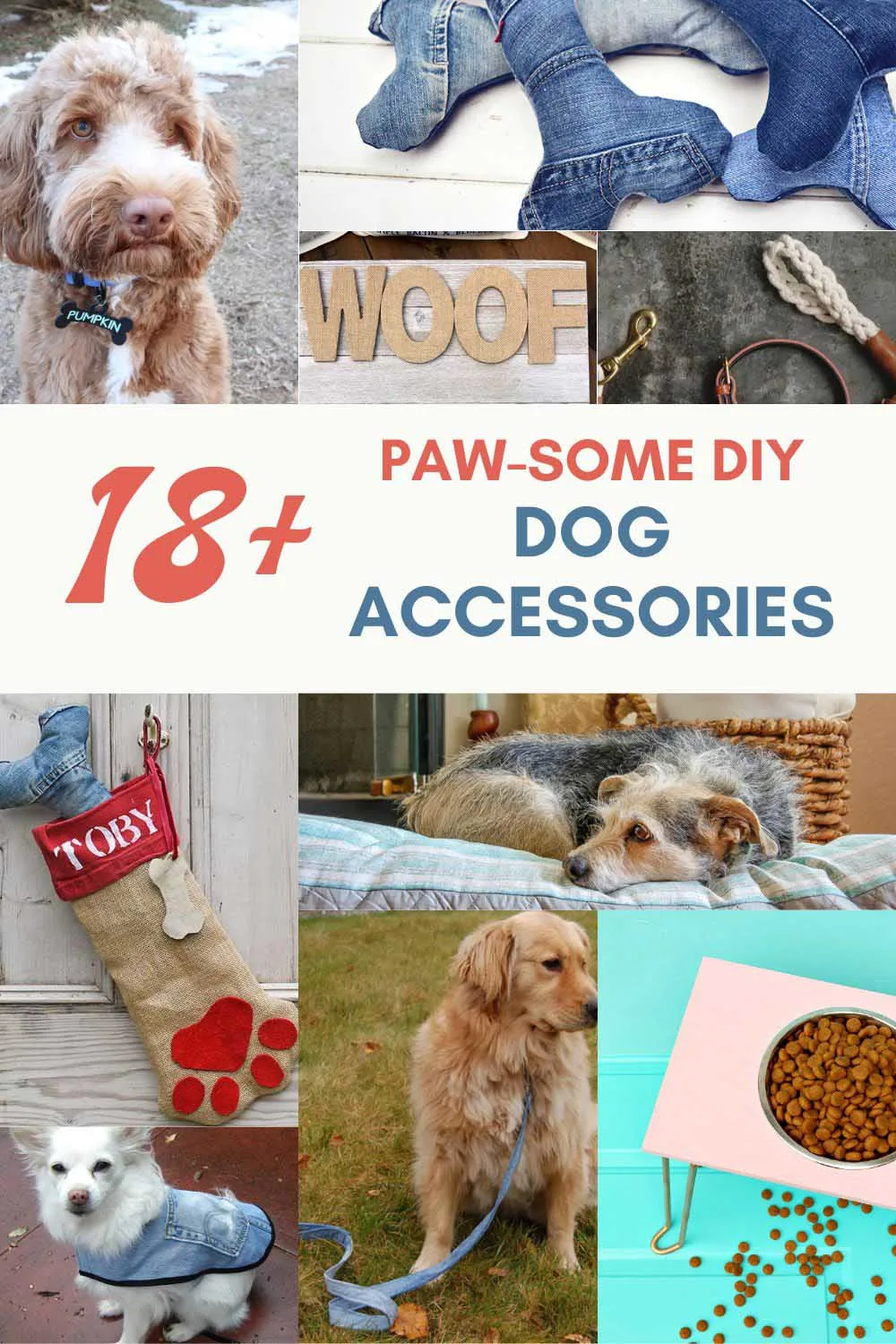 18 Easy DIY Dog Accessories A Paw-fect Way to Express Your Love - Pillar  Box Blue