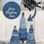 Upcycled Denim DIY Christmas tree