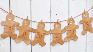 kraft paper handmade advent calendar