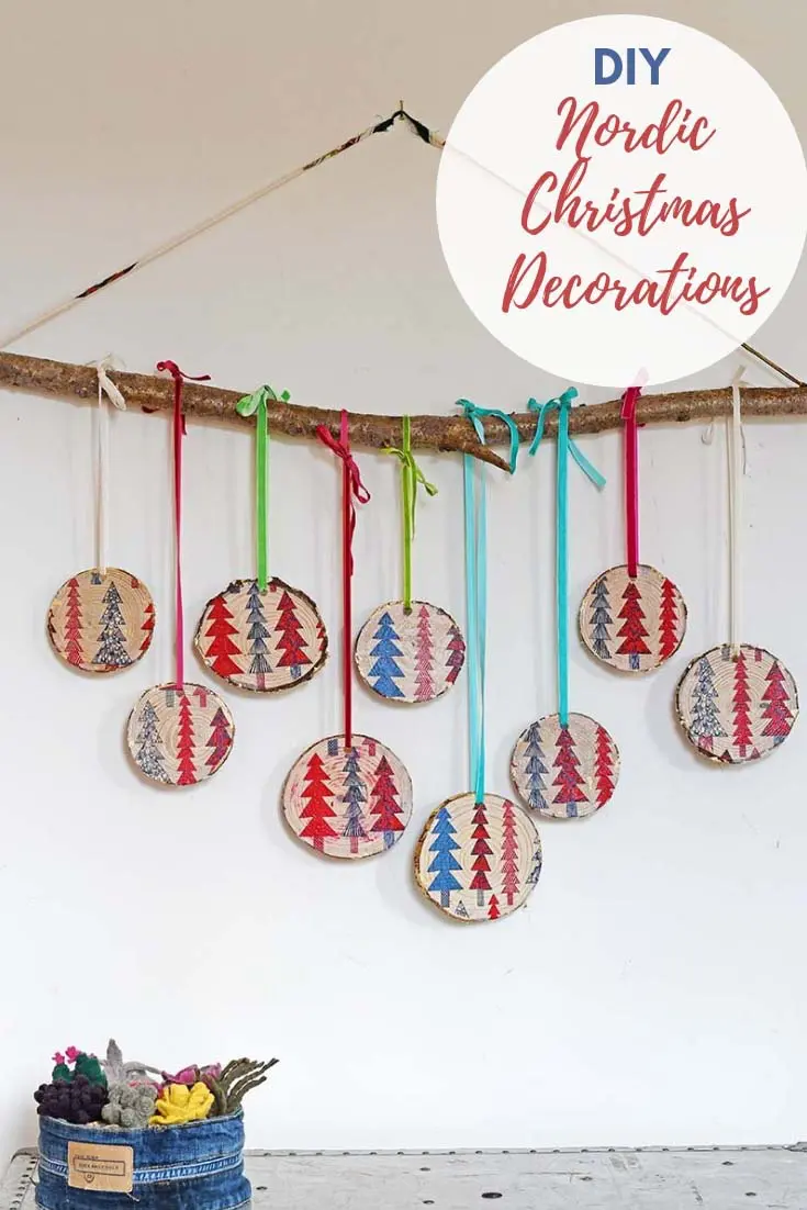 How to Make Gorgeous Nordic Christmas Decorations - Pillar Box Blue