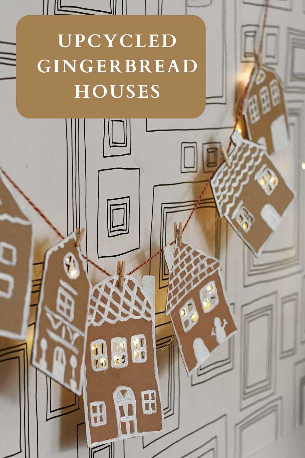 cardboard gingerbread houses