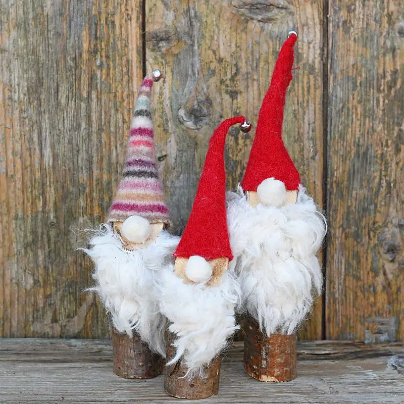 Trio of Norwegian Christmas gnomes