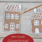 cardboard gingerbread house garland
