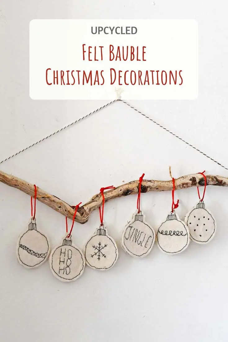 How To Make Felt Christmas Ornaments