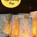 DIY Map Luminary Bags