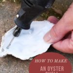 Quick Tutorial To Make A Glamorous Oyster Shell Ornament - Pillar Box Blue