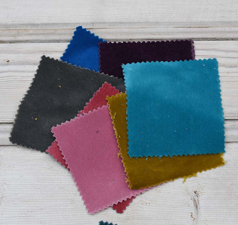 velvet upholstery swatches