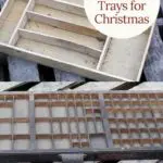 How to style a wooden tray for Christmas