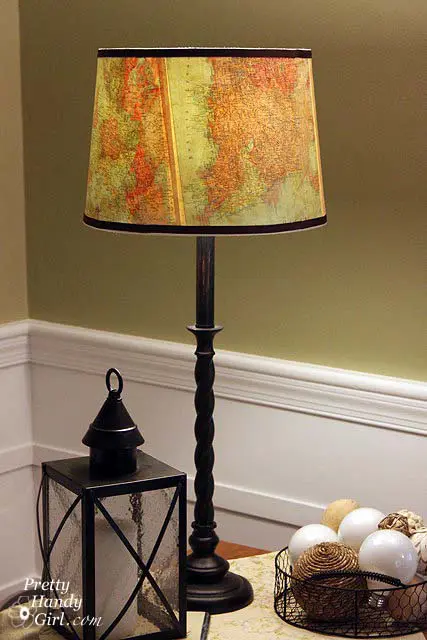 upcycled lighting ideas with maps
