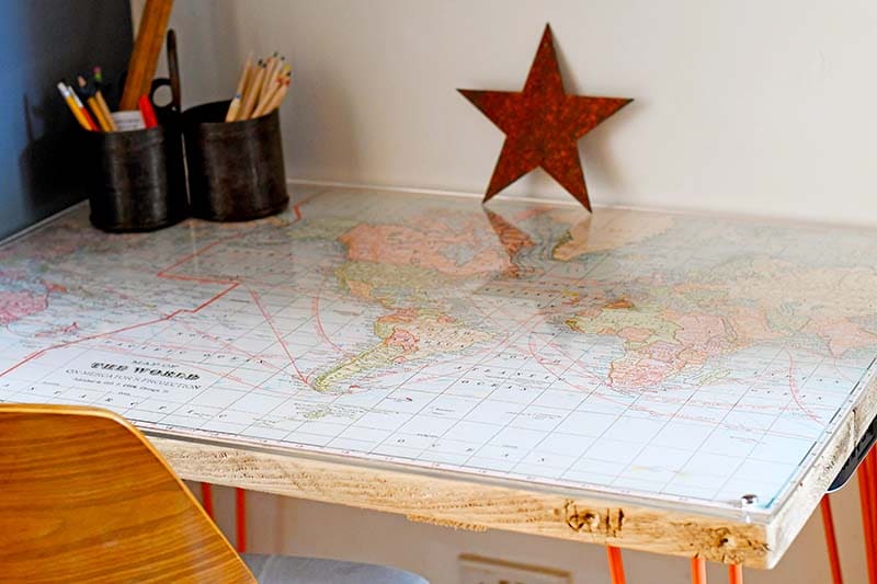 How To Make A Unique World Map Desk