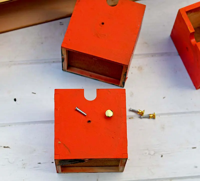 Drilling cabinet knob holes