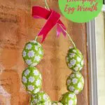 Decoupage Easter egg wreath