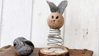 upcycled spring bunny