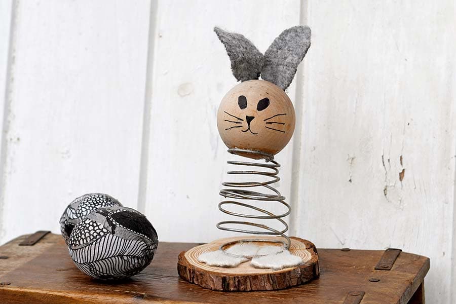 upcycled spring bunny