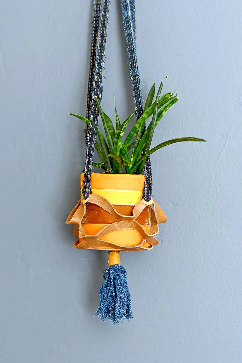 velvet hanging tin can planters