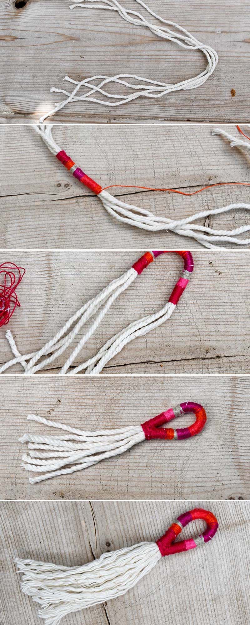 How to make a Boho tassel with string