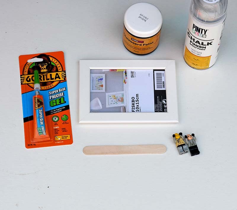 what you need to make lego minifigure frame