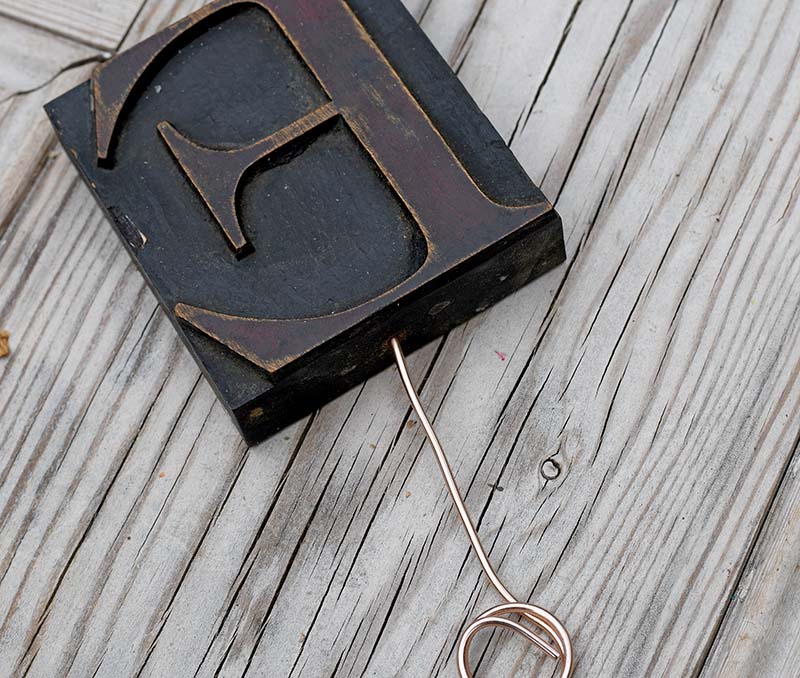 Making letterpress photo holder