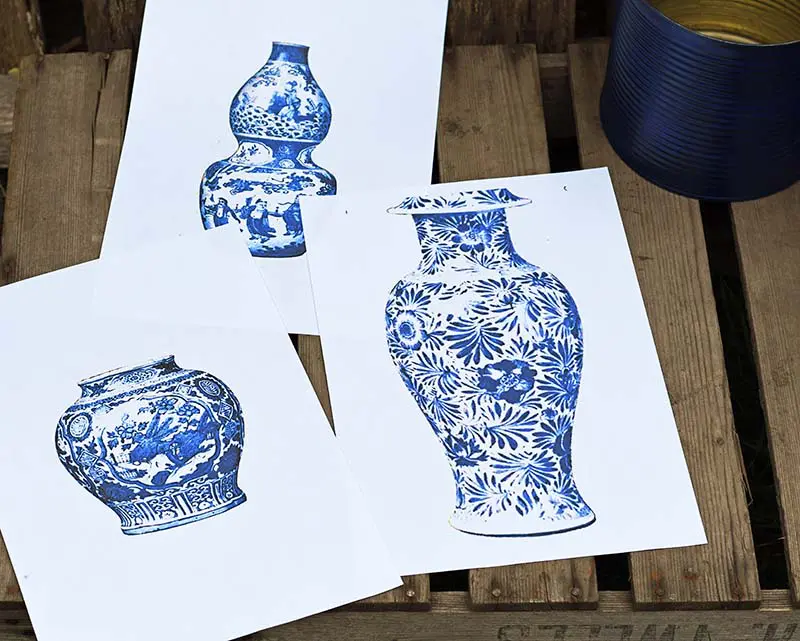 Faux min vase print outs for DIY flower pots