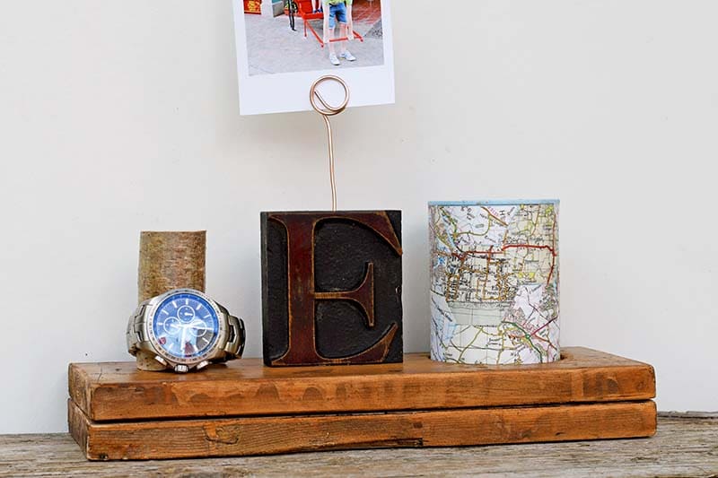 DIY fathers day gift nightstand caddy