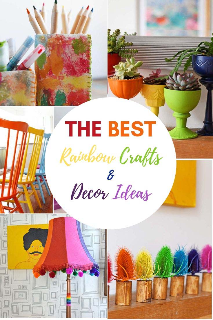 The best rainbow home decor ideas and crafts.