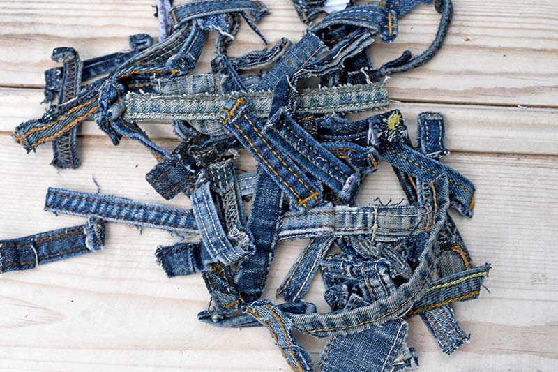 Denim belt loops