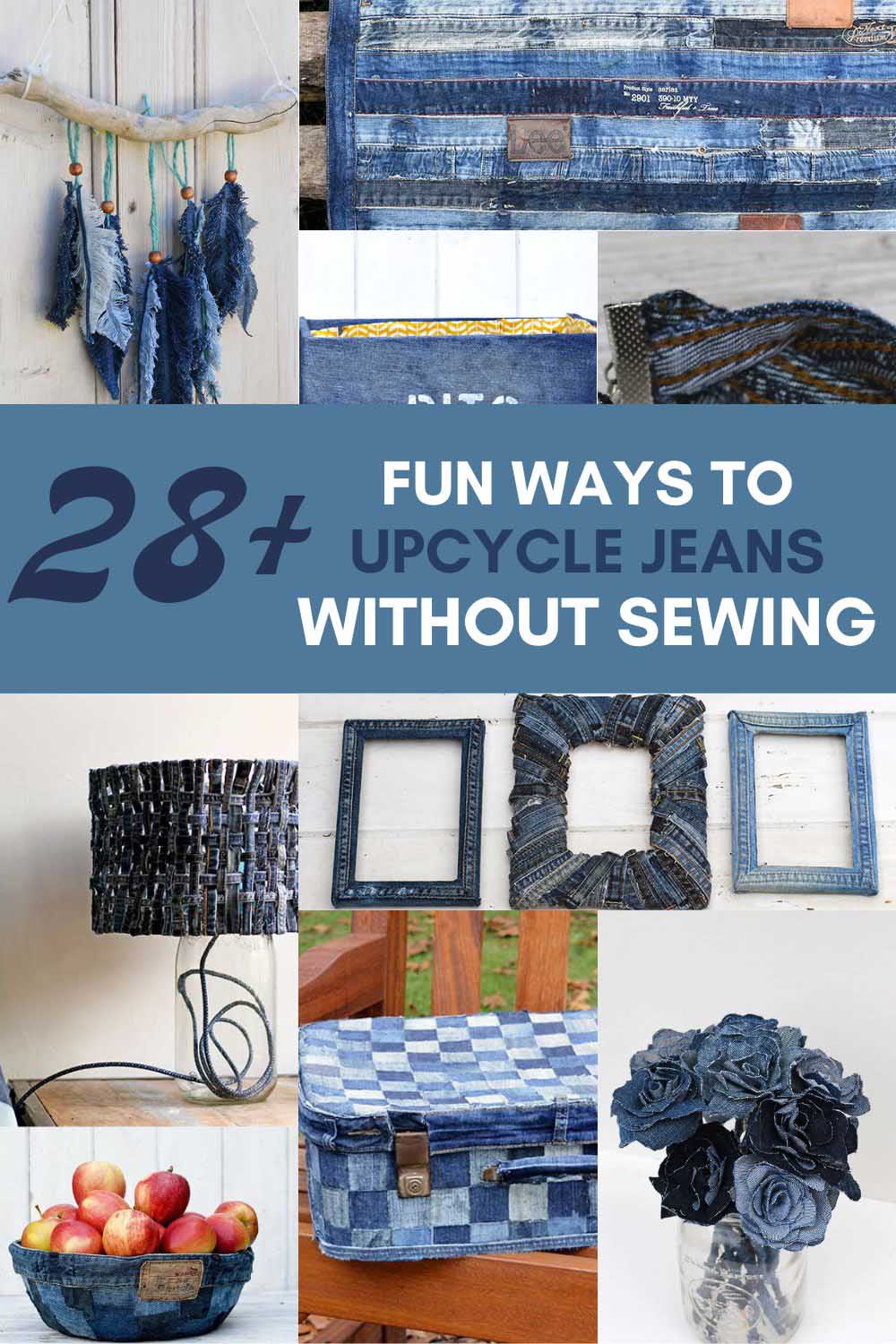 No Sew denim projects pin