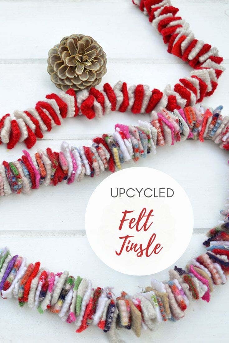 Christmas felt garland