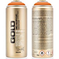 Montana Cans 284274 Spray Gold GLD400 2070, 400 ml, Orange