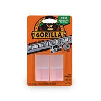 Gorilla 6067201 Tough & Clear Mounting Squares, 24 Count, Clear, 1 Pack