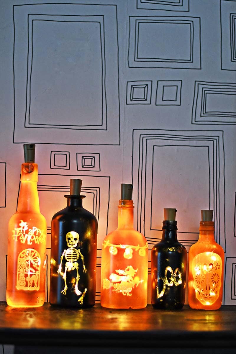 Halloween Bottle Lights