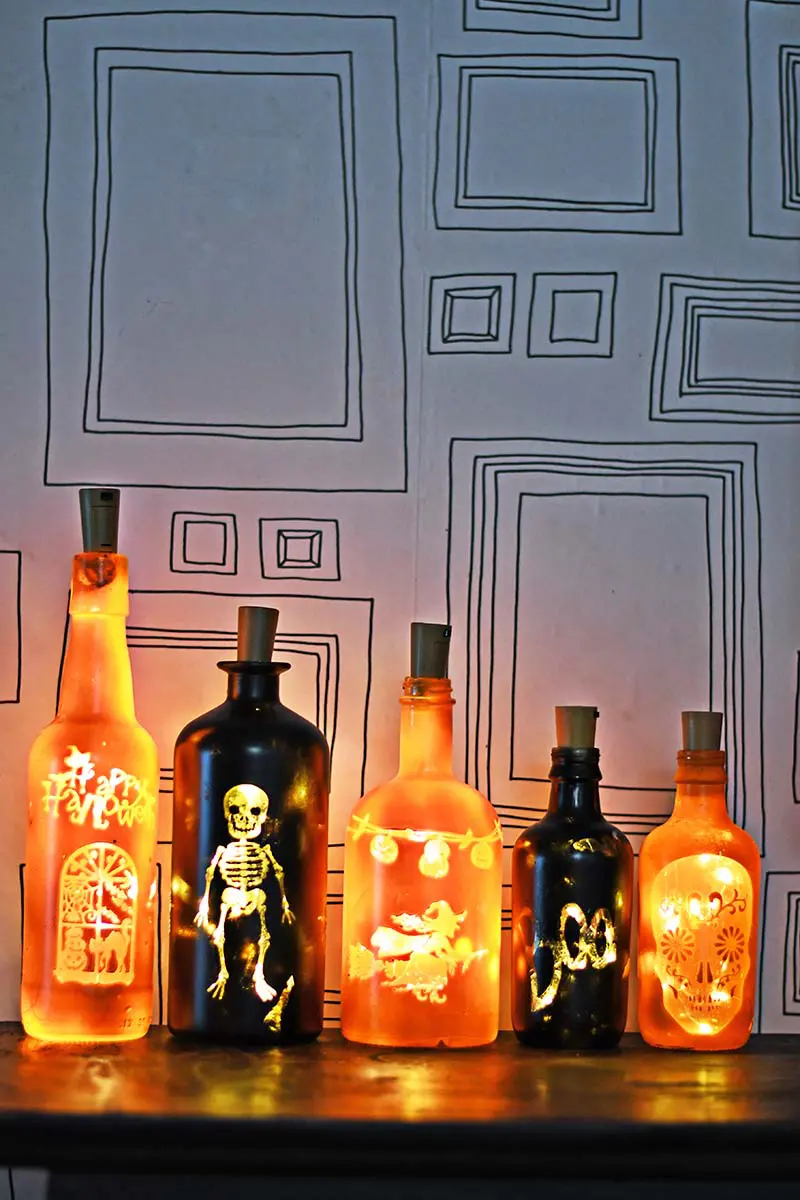 Halloween Bottle Lights