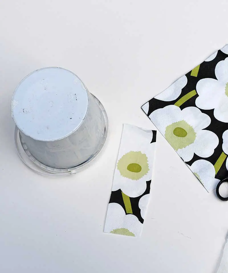 Marimekko paper napkin decoupage