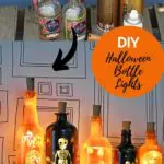 upcycled bottle halloween lights