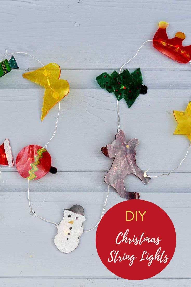 DIY Christmas Garland with lights