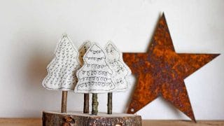 Felt christmas tree craft.