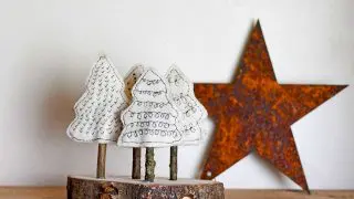 Felt christmas tree craft.