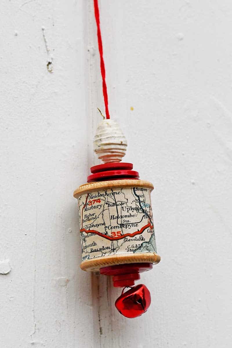 Upcycled Christmas ornament