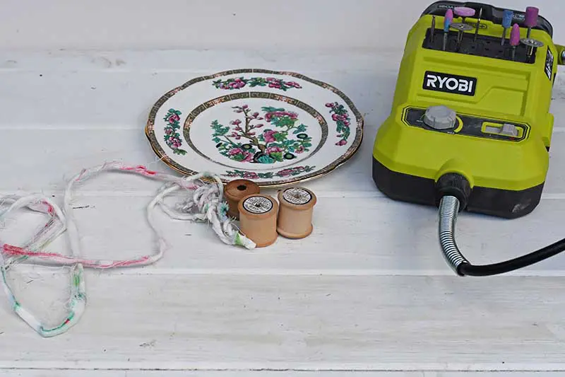 what you need to upcycle china plate