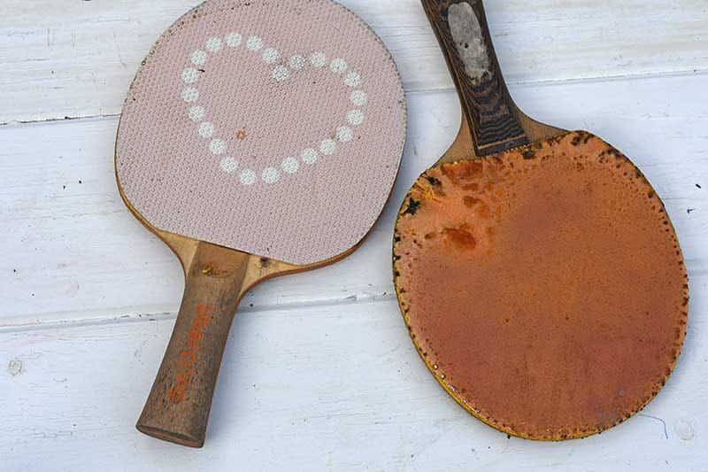 Old ping pong bats