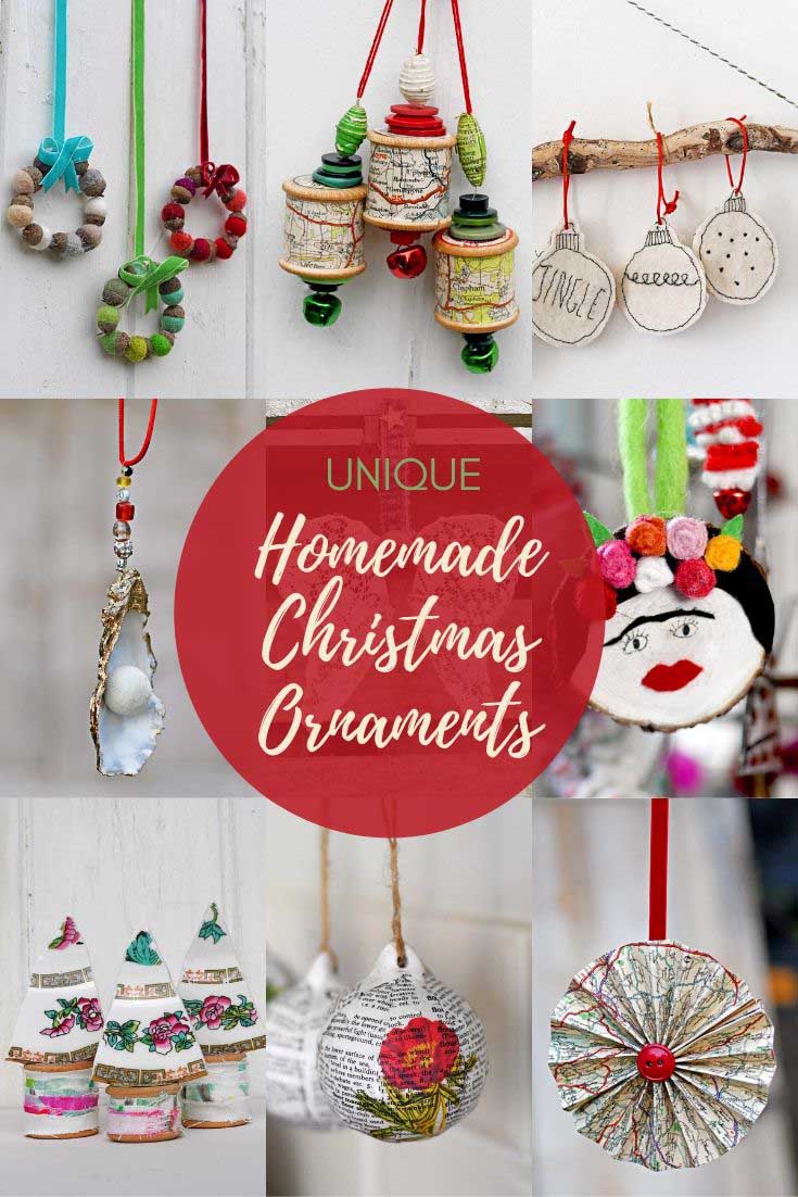 Unique Homemade Christmas Ornaments To Make - Pillar Box Blue