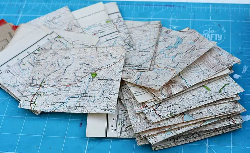 Cut up map squares
