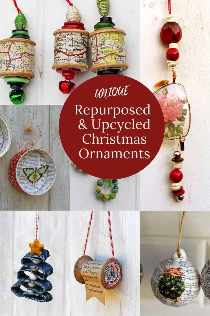 Repurposed Upcycled Christmas Ornaments