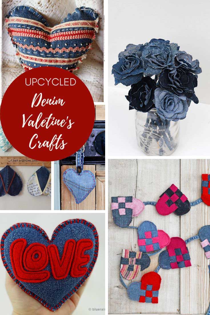 Denim valentine's crafts