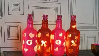 valentine's bottle lights