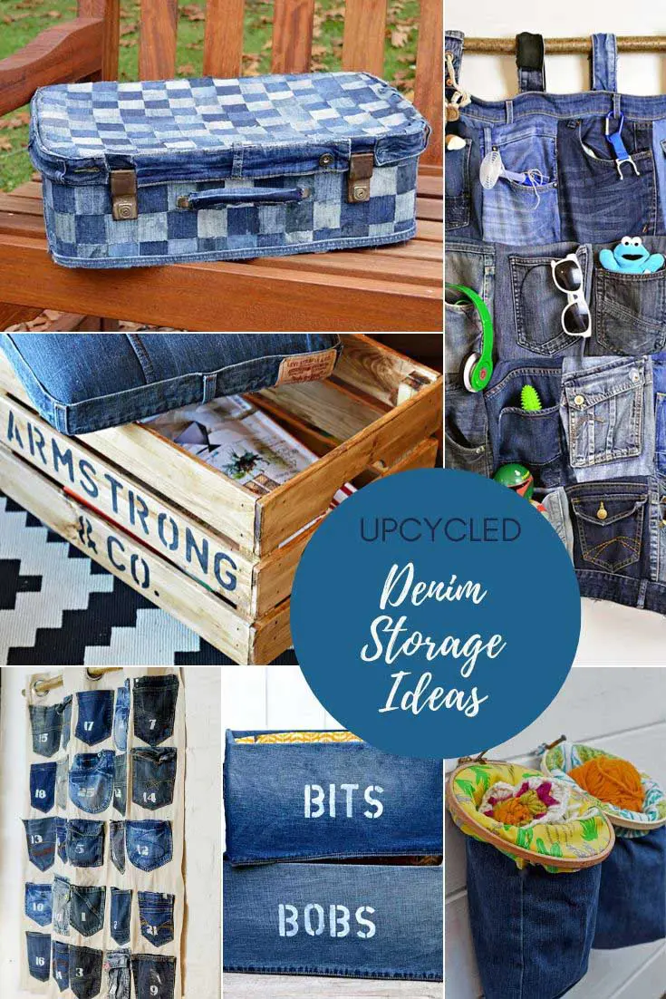 upcycled denim storage ideas