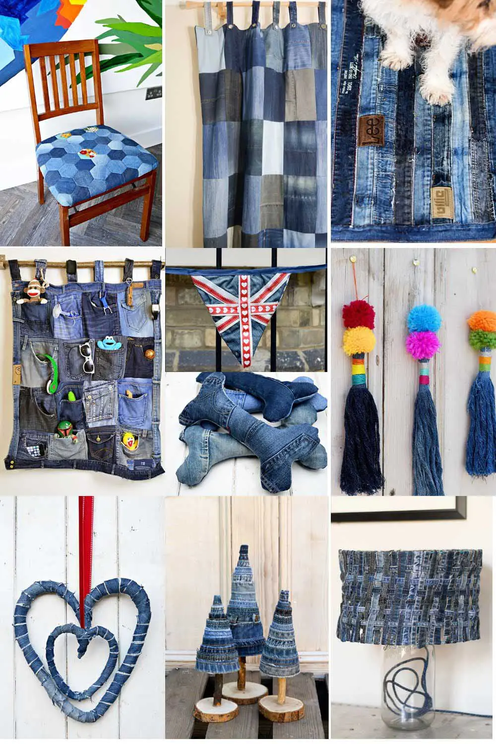 Upcycling fabrics denim