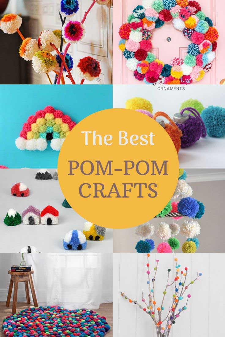 PomPom Fall Tree Art Process - Our Kid Things