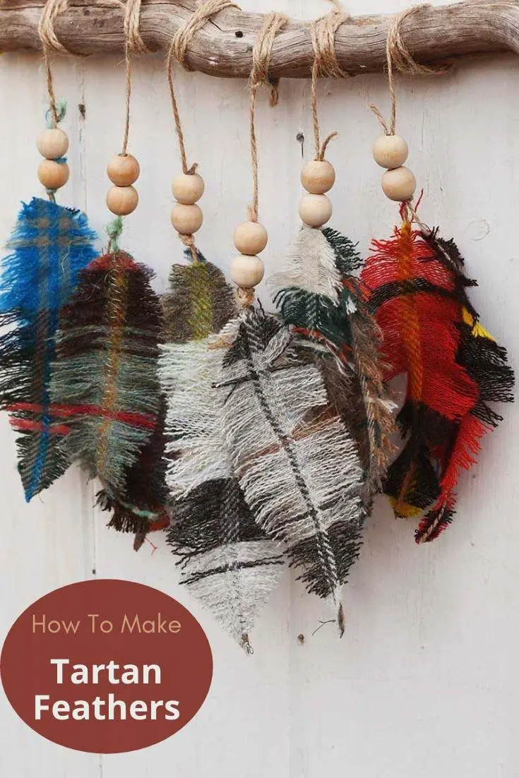 how to make tartan feathers